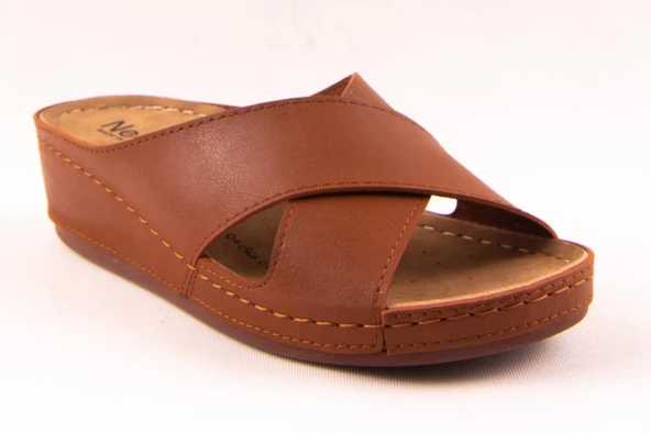 Dagoster DZA37-1802 Taba Günlük Ortopedik Kadın Terlik - 2