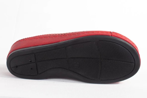 Dagoster DZA37-1825 Kırmızı Günlük Ortopedik Kadın Terlik - 4