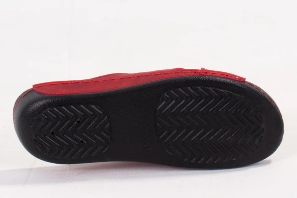 Dagoster DZA37-513 Kırmızı Günlük Ortopedik Kadın Terlik - 4