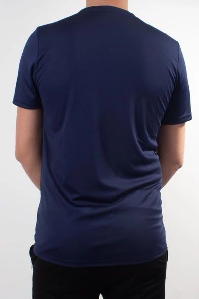 Kinetix SN-222 Neck Lacivert Günlük Erkek V Yaka Tişört - 4