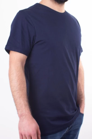 TWİSTER JEANS 1828 LACİVERT BİSİKLET YAKA ERKEK T-SHİRT - 2