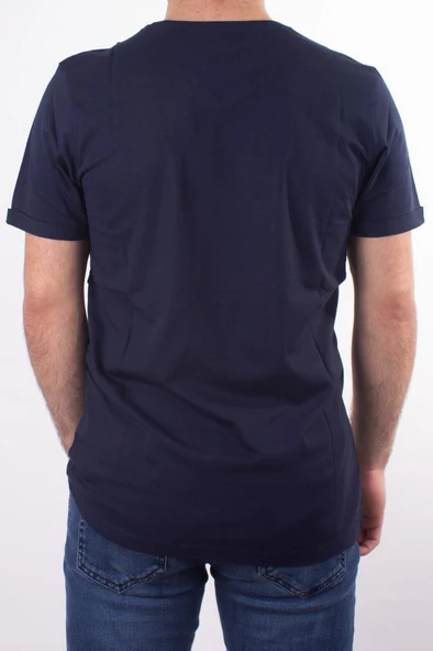 TWİSTER JEANS 1827 LACİVERT V YAKA ERKEK T-SHİRT - 4