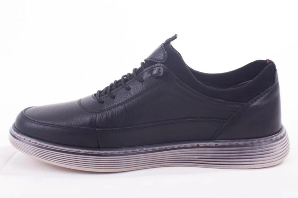 Dagoster DMA08-2002 Siyah Ortopedik Günlük Deri Erkek Ayakkabı - 3