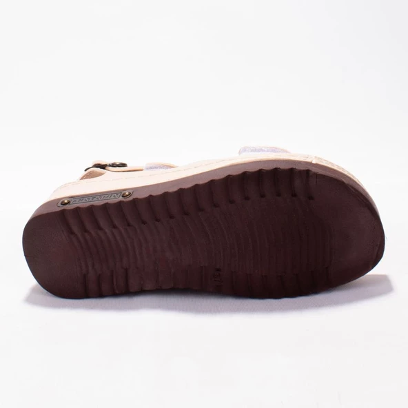 Dagoster DZA37-3014 Bej Günlük Ortopedik Kadın Sandalet - 4