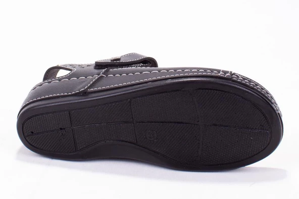 Dagoster DZA37-1818 Siyah Günlük Ortopedik KadınSandalet - 4