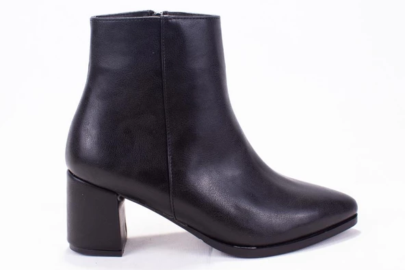 Dagoster DZA07-998700 Siyah Klasik Topuklu Kadın Bot - 3