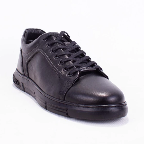 Hammer Jack 10221577 Siyah Ortopedik Günlük Erkek Deri Ayakkabı - Resim 2