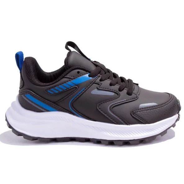 Kinetix Montoya Siyah Ortopedik Günlük Erkek Çocuk Spor Ayakkabı - Resim 2