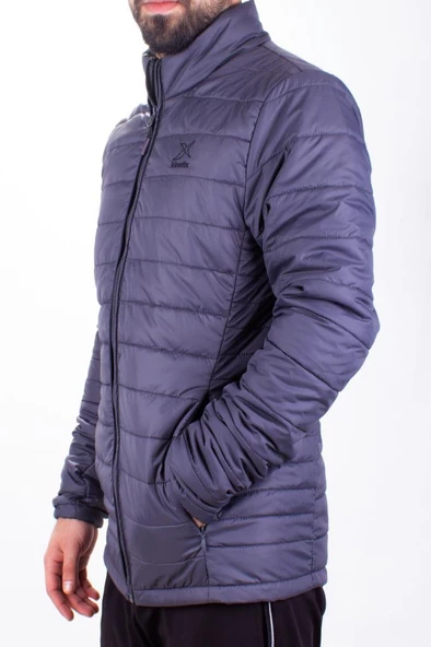 Kinetix Padded Coat Koyu Gri Günlük Şişme Erkek Mont