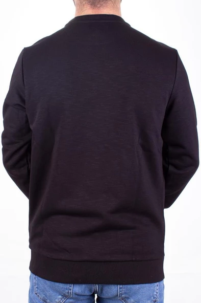 Twister 1929 Siyah Bisiklet Yaka Erkek Sweat - 4