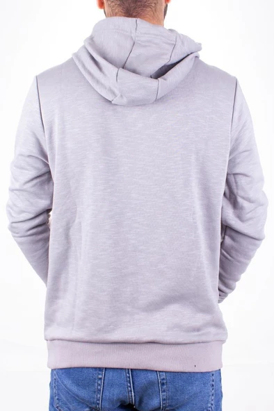 Twister 1931 Gri Kapüşonlu Erkek Sweatshirt - 4