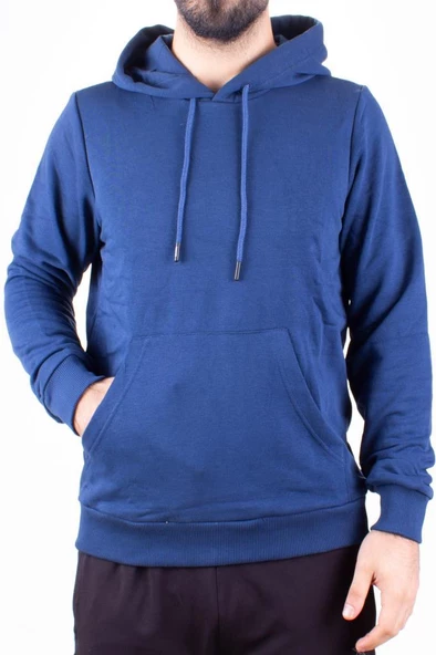 Twister 2732 Mavi Kapüşonlu Erkek Sweatshirt - 3