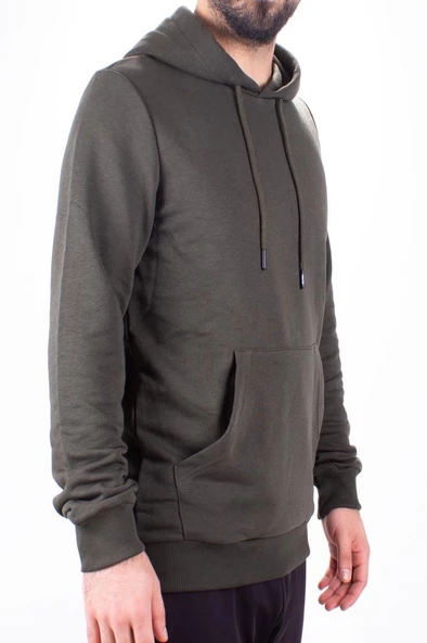 Twister 2732 Haki Kapüşonlu Erkek Sweatshirt - 2