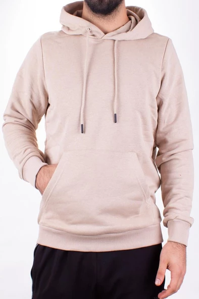 Twister 2732 Bej Kapüşonlu Erkek Sweatshirt - 3