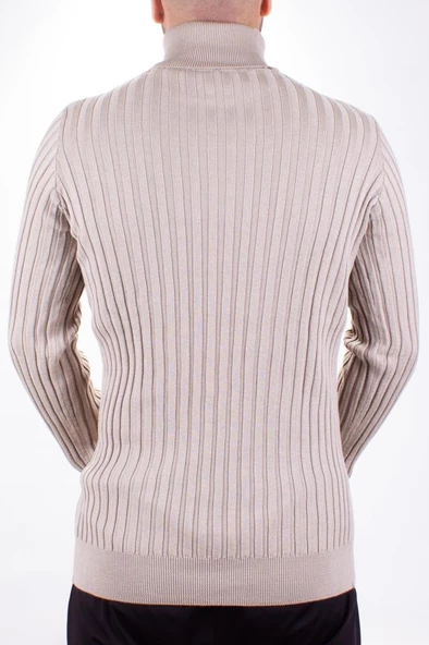 Twister 3625 Bej Balıkçı Yaka Erkek Kazak - 4