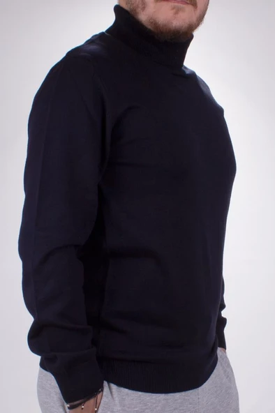 Twister 3623 Lacivert Balıkçı Yaka Erkek Kazak - 2