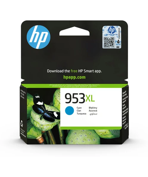HP F6U16AE Cyan Mürekkep Kartuş (953XL)