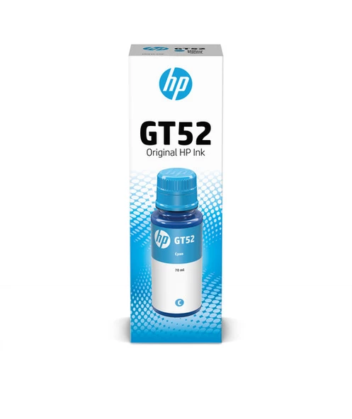 HP M0H54AE Cyan Original Ink Bottle (GT52)