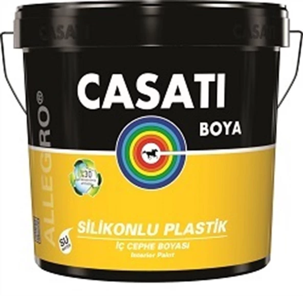 Casati Allegro Silikonlu Plastik İç Cephe Boyası C001 Beyaz 3,5 Kg