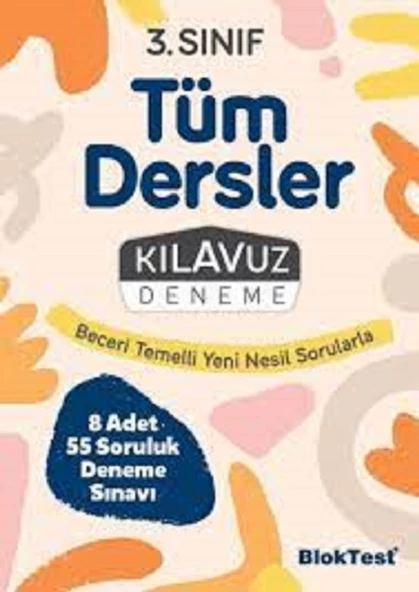3. Sınıf Tüm Dersler Kılavuz Deneme Blok Test Yayınları