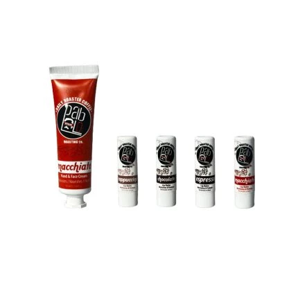 Macchiato El Kremi ve Cappuccino Lip Balm – Chocolate Lip Balm – Espresso Lip Balm – Macchiato Lip Balm Seti