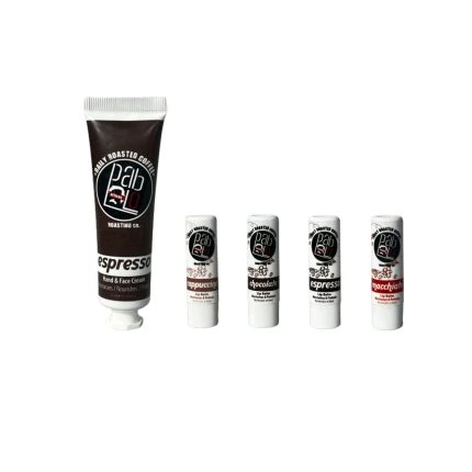 Espresso El Kremi ve Cappuccino Lip Balm – Chocolate Lip Balm – Espresso Lip Balm – Macchiato Lip Balm Seti