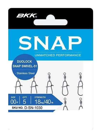 BKK Duolock Snap Swivel 51 Klipsli Fırdöndü