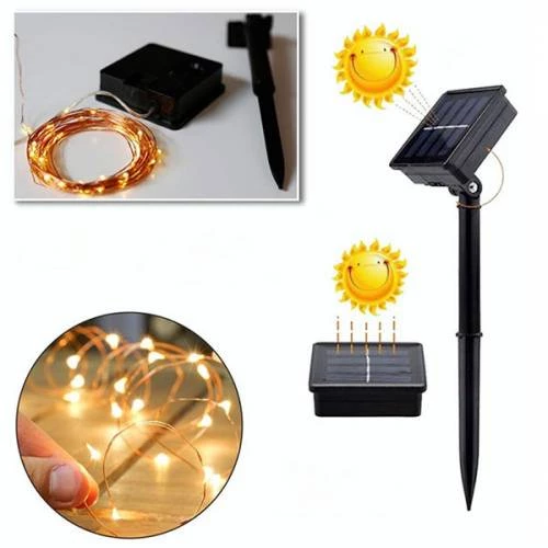 Polham Güneş Enerjili Bahçe Aydınlatması, Bahçe Süsü Su Geçirmez LED Bahçe Kapı Oda Ağaç Aydınlatma - 2