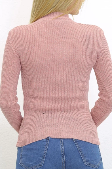 Zhlbutik Yarım Balıkçı Dekolteli Body Bluz - 6
