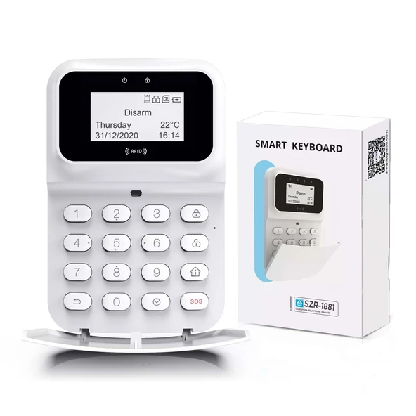 Opax Szr-1881 Kablolu Lcd Ekranlı Rfıd Destekli Keypad / Tuş Takımı (2545/2646/2747 Paneller İçin) - 11