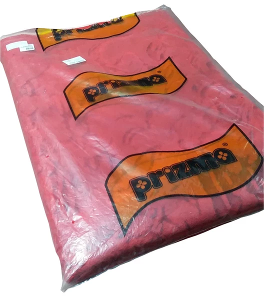 Prizma Bianca Eskitme Desen Kaymaz Latex Taban Halı (150x200)-Kırmızı - 4