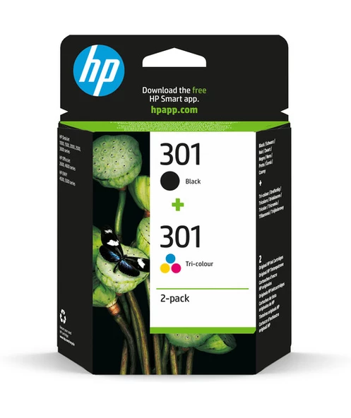 HP N9J72AE BK/CMY Mürekkep Kartuş 2li Paket (301)