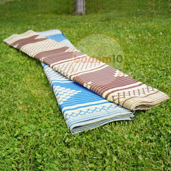 Plastik Hasır Halı Kilim Piknik Cami Park Plaj Bahçe Balkon Teras Kamp Outdoor Karavan 140 x 230 cm - Resim 4