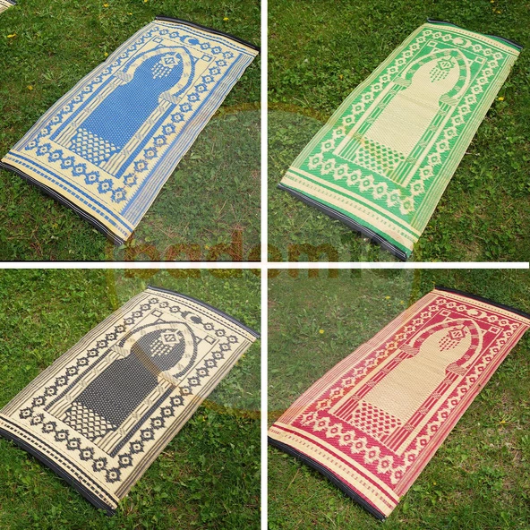 Plastik Hasır Halı Kilim Piknik Cami Park Seccade Namazla Bahçe Balkon Kamp Outdoor 60 x 120 cm - 2