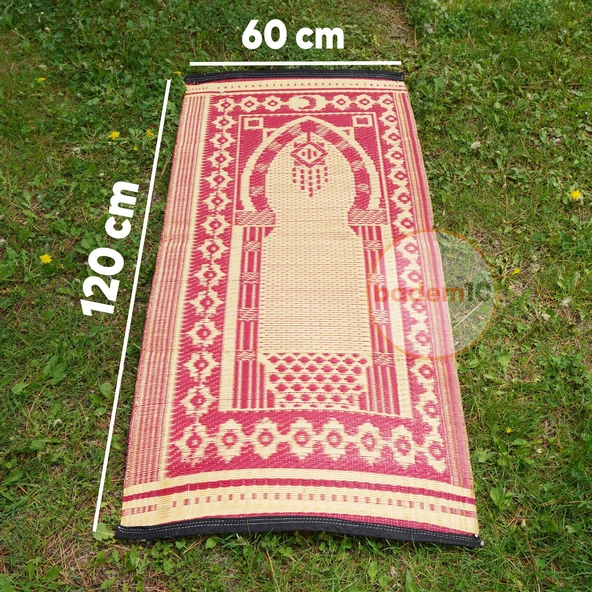 Plastik Hasır Halı Kilim Piknik Cami Park Seccade Namazla Bahçe Balkon Kamp Outdoor 60 x 120 cm - 5