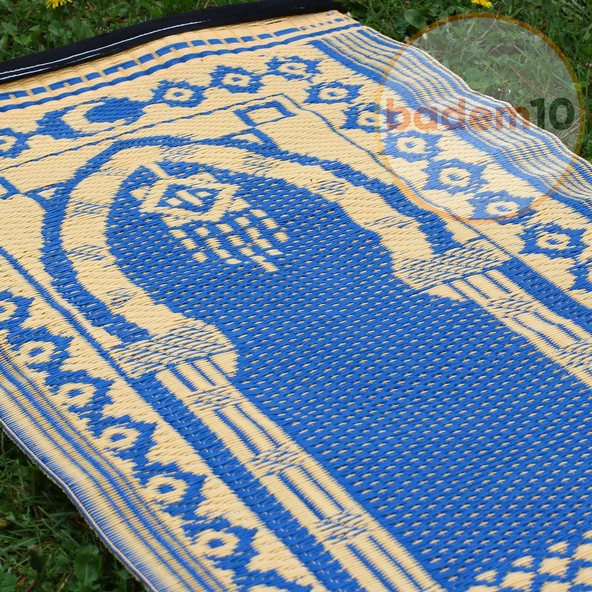 Plastik Hasır Halı Kilim Piknik Cami Park Seccade Namazla Bahçe Balkon Kamp Outdoor 60 x 120 cm - 7