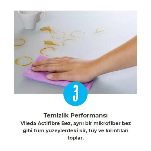 Vileda Turbo Pedallı Sistem + Vileda 2'li Actifibre Mikrofiber Bez - 5