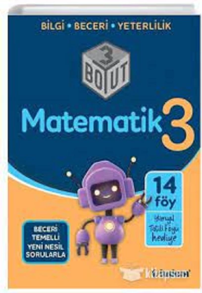 3. Sınıf Matematik 3 Boyut Soru Bankası Tudem Yayınları