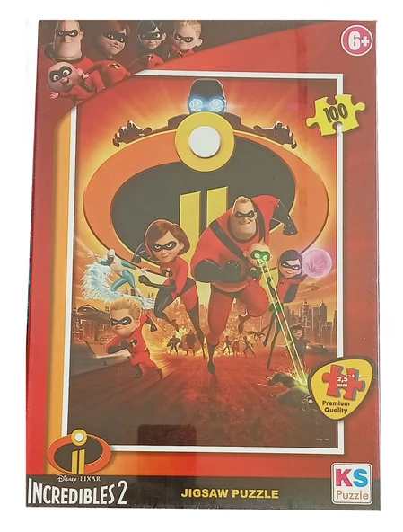 Disney Pİxsar Incredibles 2 Çocuk Puzzle 100 Parça