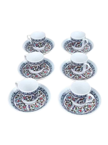 Güral Porselen GZ12KT Topkapı Fincan Takımı 6 Lı - 1