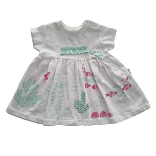 Tongs Baby Cute Crab Elbise 3-12 ay 2246-1 - Resim 2