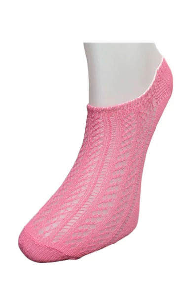 3 Adet Kadın Sneaker Dantelli File Pamuklu Yumuşak Çorap - Resim 7