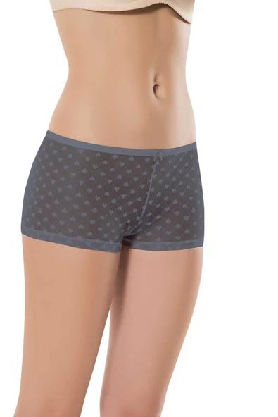 10 Adet Kadın Komple Tül Dantel Boxer Külot - 4