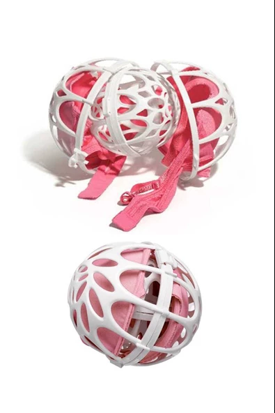 3 Adet Plastik Sütyen Koruyucu Yıkama Topu - 2