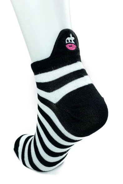 3 Çift İnek Temalı Pamuklu Yumuşak Kadın Bilek Çorap - Resim 3