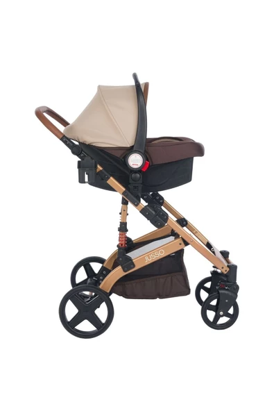 Jusso Pro Max Travel Sistem Bebek Arabası Gold Kahve - 6