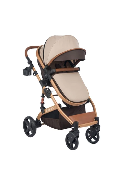 Jusso Pro Max Travel Sistem Bebek Arabası Gold Kahve - 2