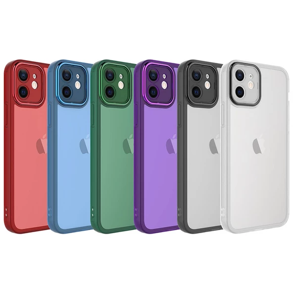 Apple iPhone 11 Kılıf Kamera Korumalı Transparan Zore Post Kılıf - 8