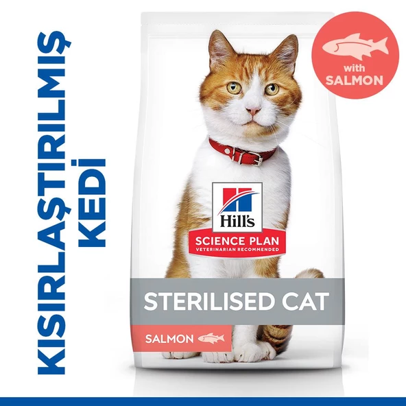 Hılls Kısırlaştırılmış Somon Balıklı Kedi Maması 3 Kg