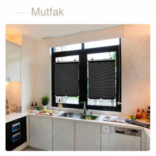 Polham Katlanabilir 50x125cm Araç Ön Cam Güneşlik Oto Perde Brandası Ev Araç Çok Amaçlı Perde - 7